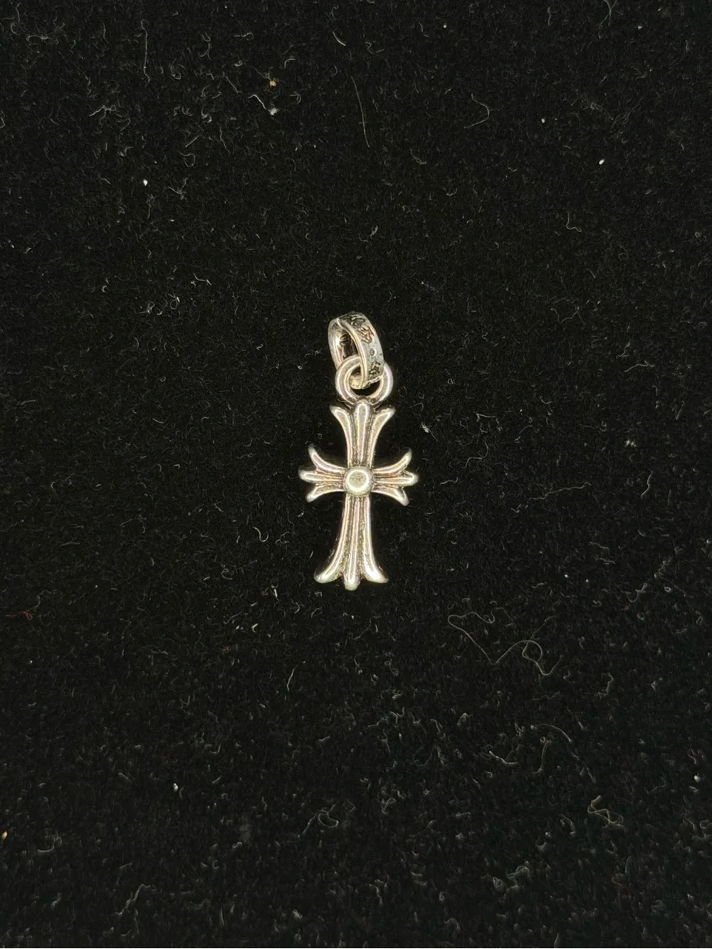 Chrome Hearts Baby Fat Floral Mini Classic Cross Unisex Pendant